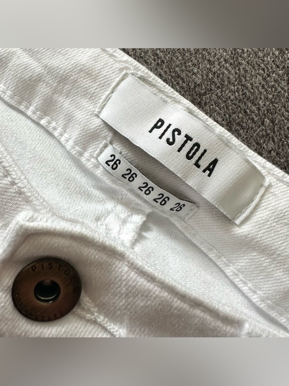 NWT Pistola White Jennifer Skinny Jeans Size 26 - Picture 3 of 6